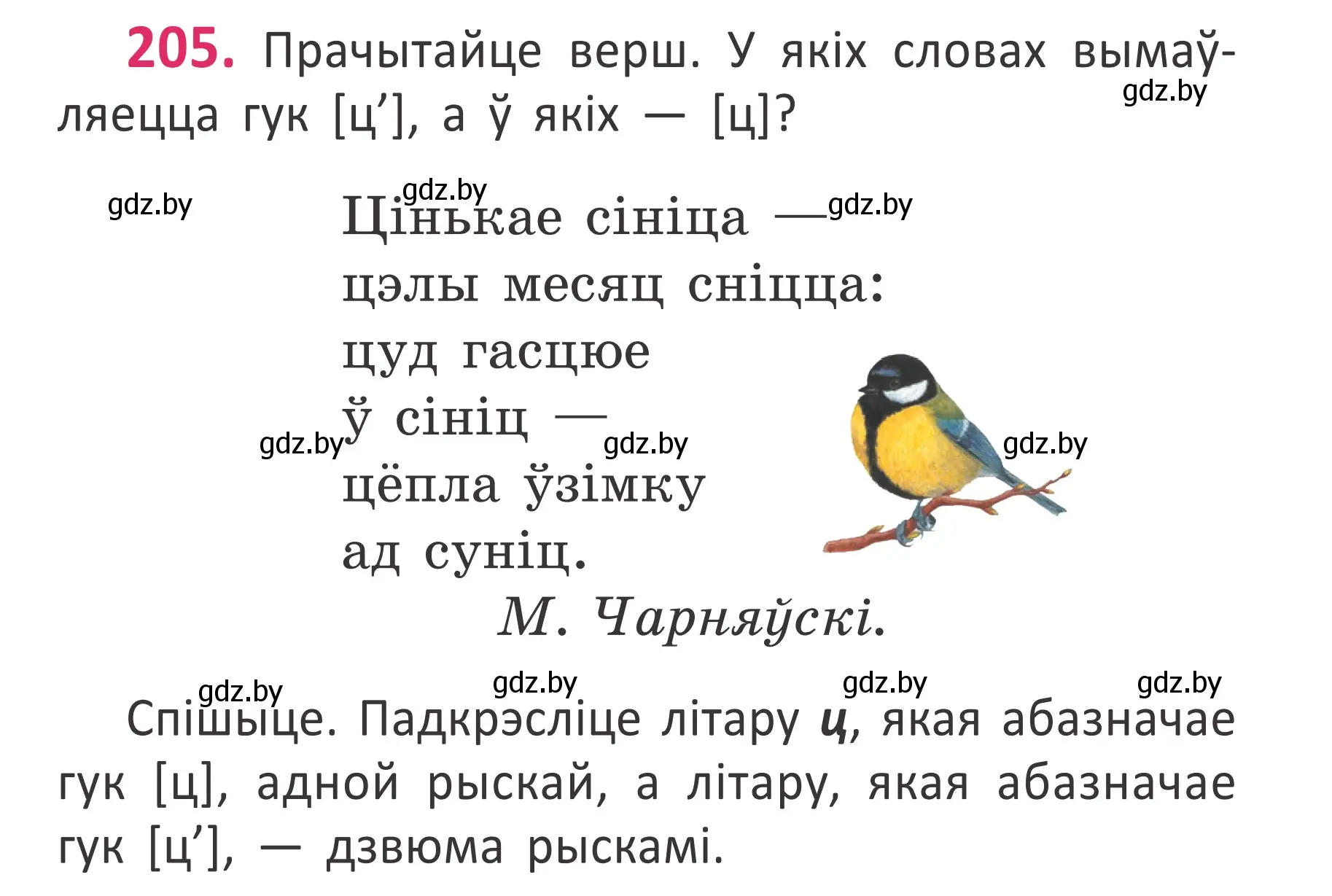 Условие номер 205 (страница 137) гдз по белорусскому языку 2 класс Антановіч, Антонава, учебник 1 часть