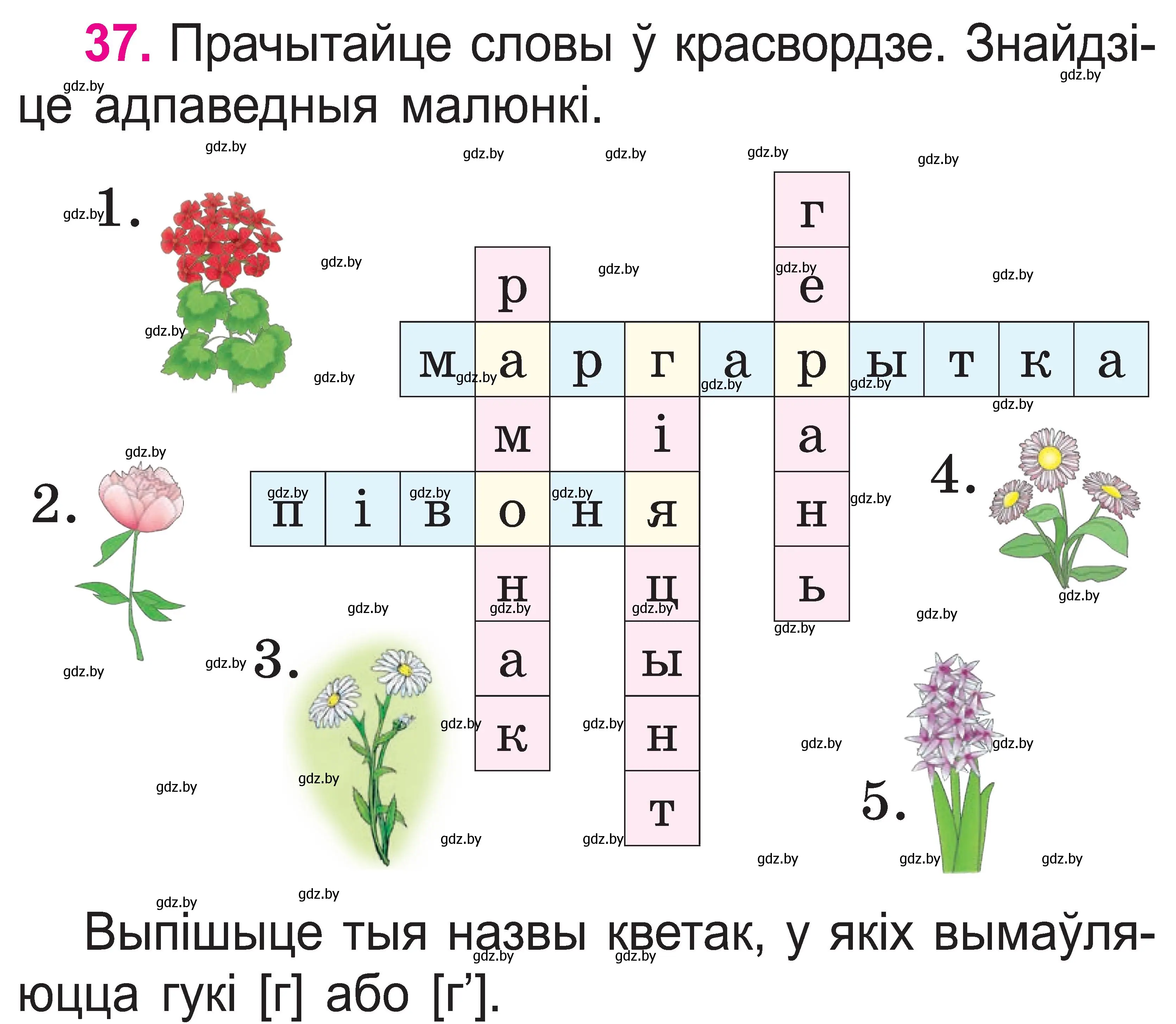 Условие номер 37 (страница 20) гдз по белорусскому языку 2 класс Свириденко, учебник 1 часть