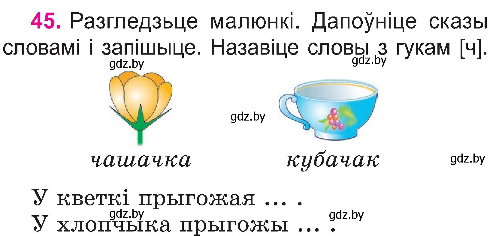 Условие номер 45 (страница 24) гдз по белорусскому языку 2 класс Свириденко, учебник 1 часть