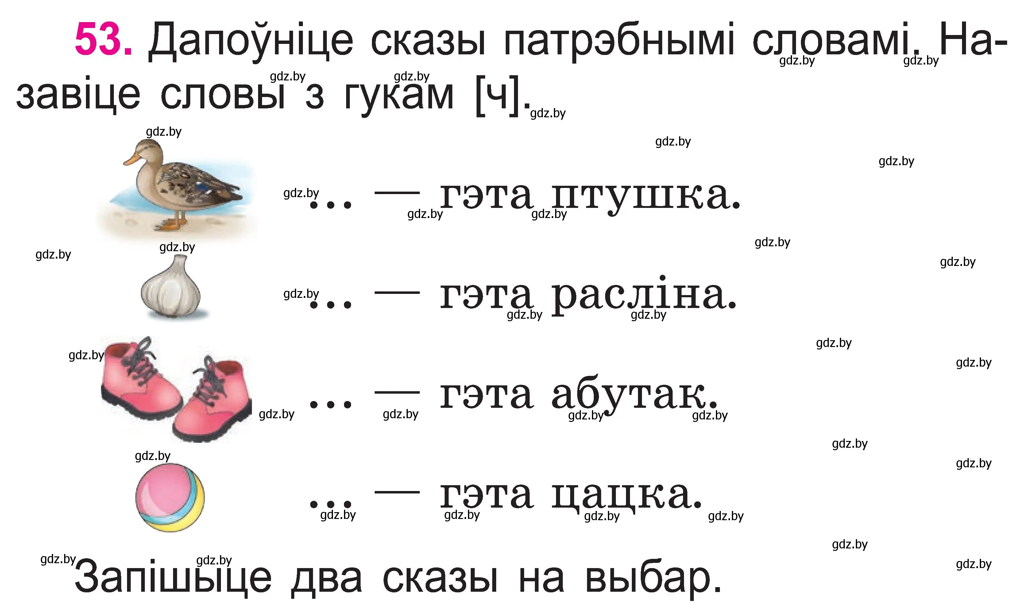 Условие номер 53 (страница 29) гдз по белорусскому языку 2 класс Свириденко, учебник 1 часть