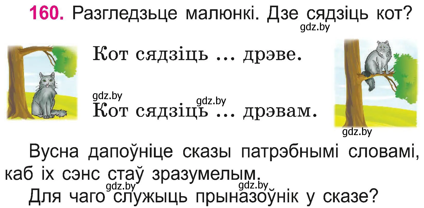 Условие номер 160 (страница 87) гдз по белорусскому языку 2 класс Свириденко, учебник 2 часть