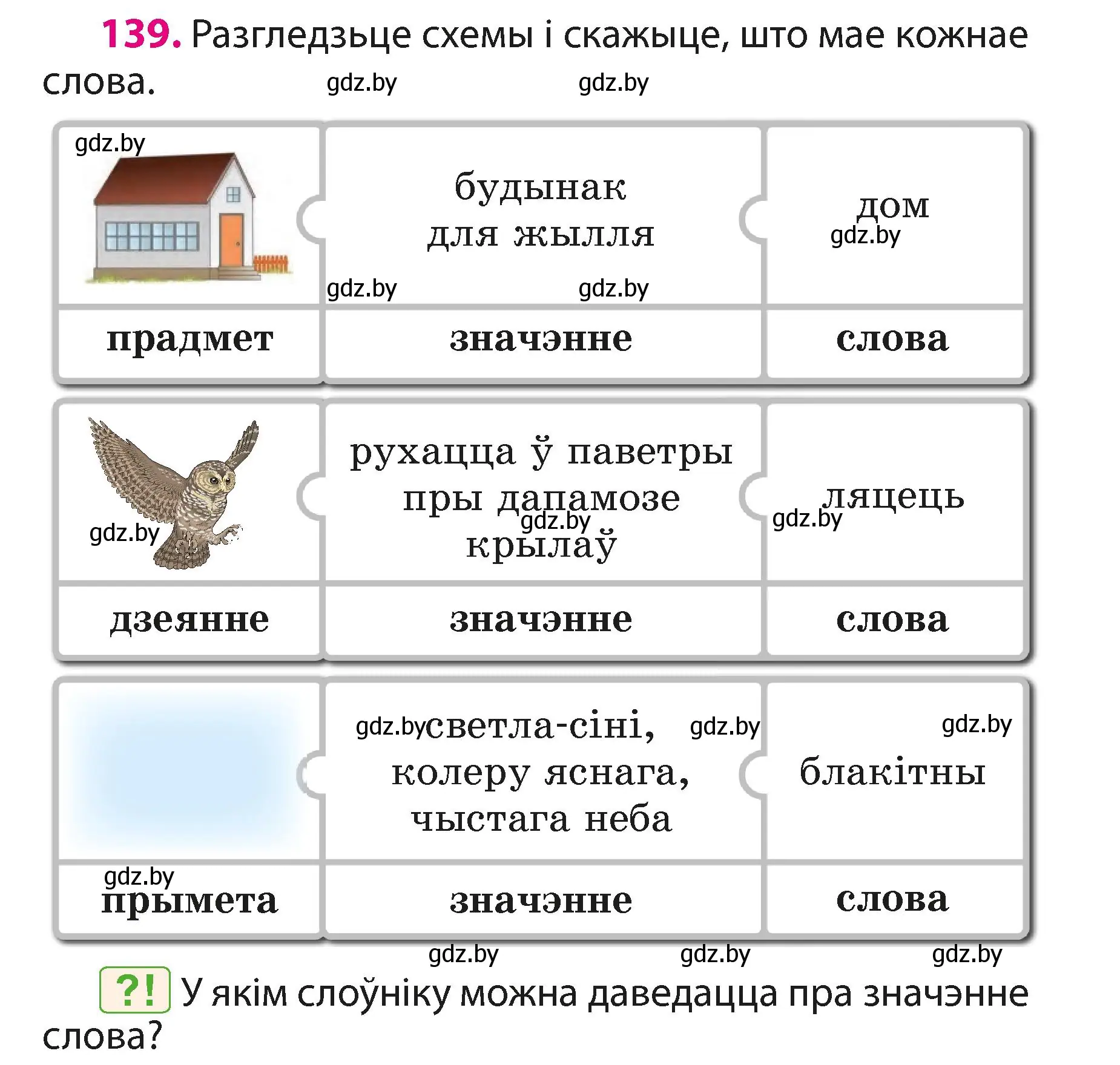 Условие номер 139 (страница 87) гдз по белорусскому языку 3 класс Свириденко, учебник 1 часть