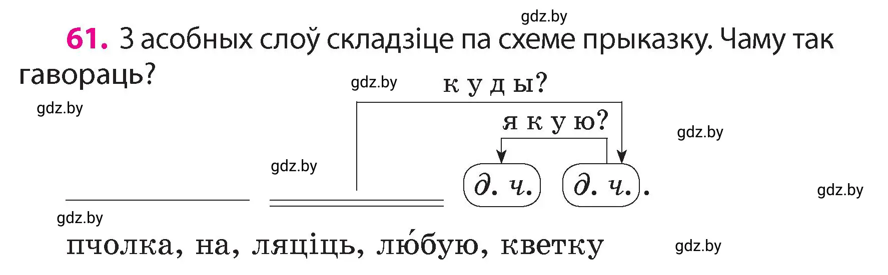 Условие номер 61 (страница 43) гдз по белорусскому языку 4 класс Свириденко, учебник