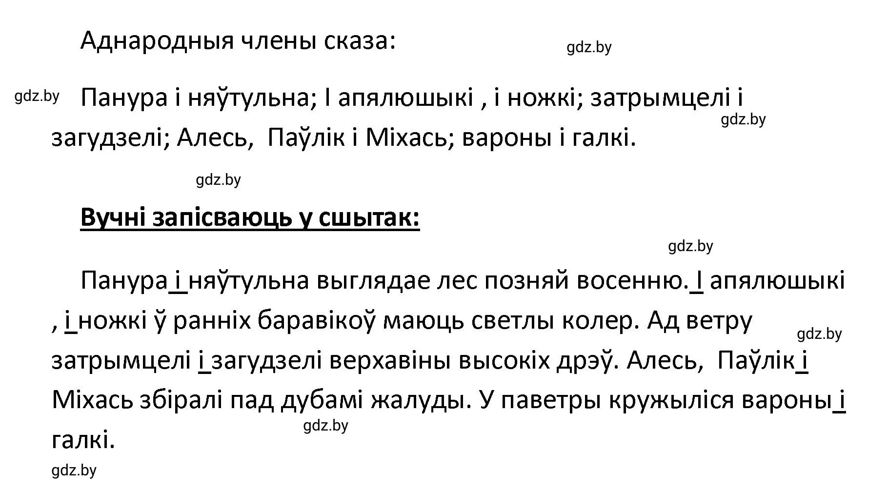 Решение номер 89 (страница 58) гдз по белорусскому языку 4 класс Свириденко, учебник