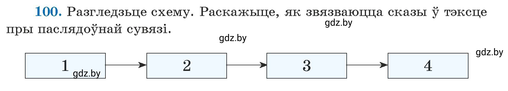 Условие номер 100 (страница 61) гдз по белорусскому языку 5 класс Валочка, Зелянко, учебник 1 часть