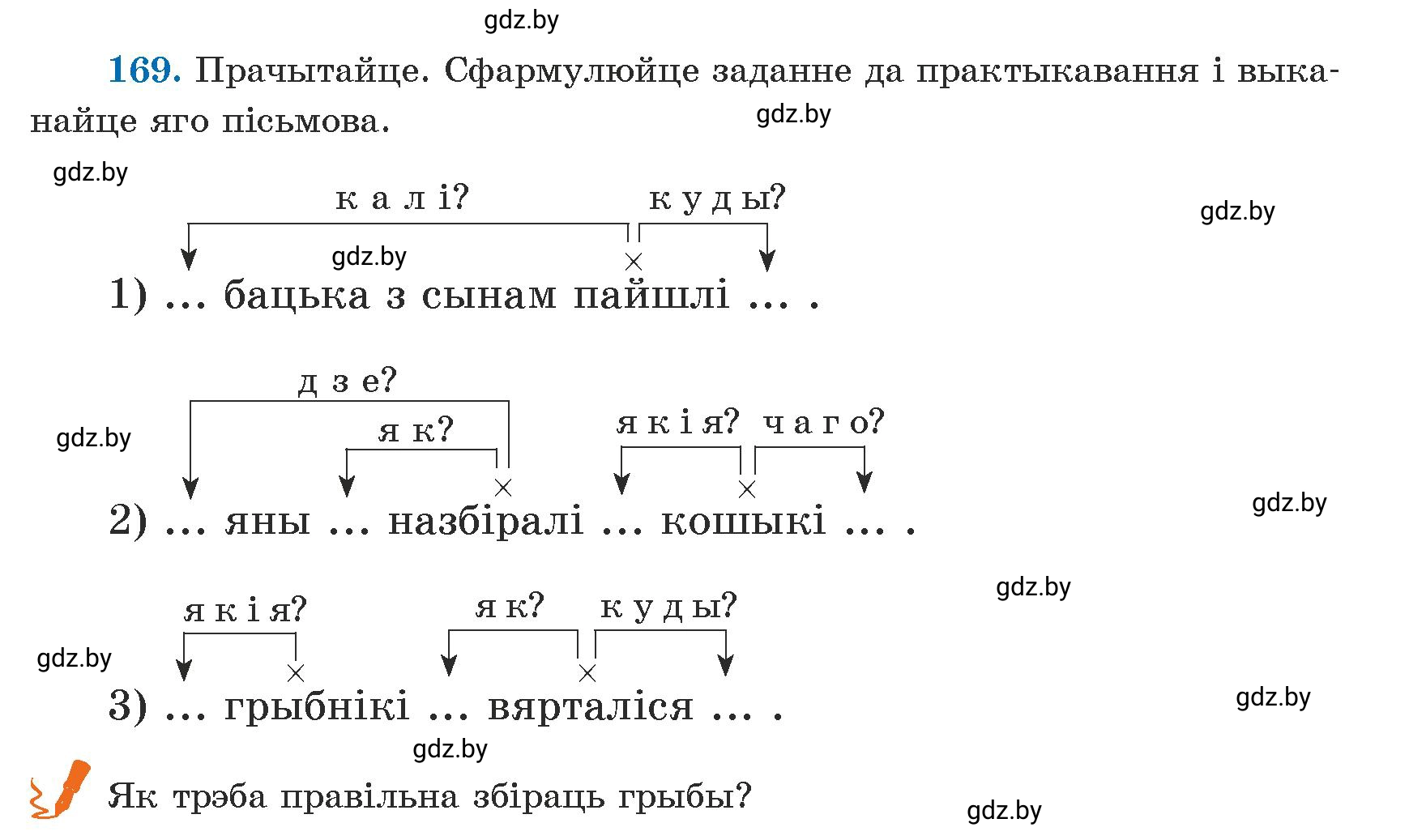 Условие номер 169 (страница 105) гдз по белорусскому языку 5 класс Валочка, Зелянко, учебник 1 часть