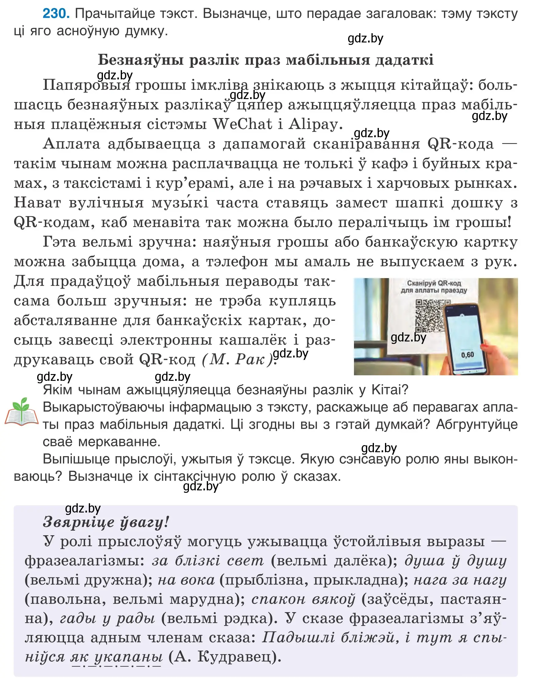 Условие номер 230 (страница 131) гдз по белорусскому языку 7 класс Валочка, Зелянко, учебник