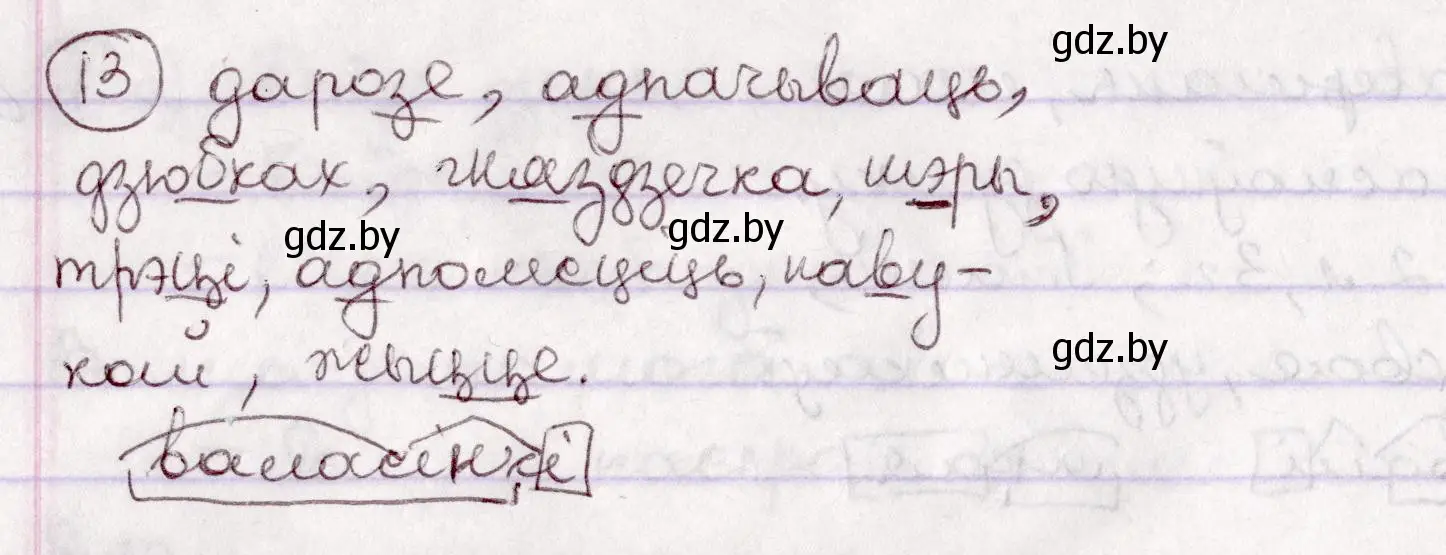 Решение номер 13 (страница 13) гдз по белорусскому языку 7 класс Валочка, Зелянко, учебник