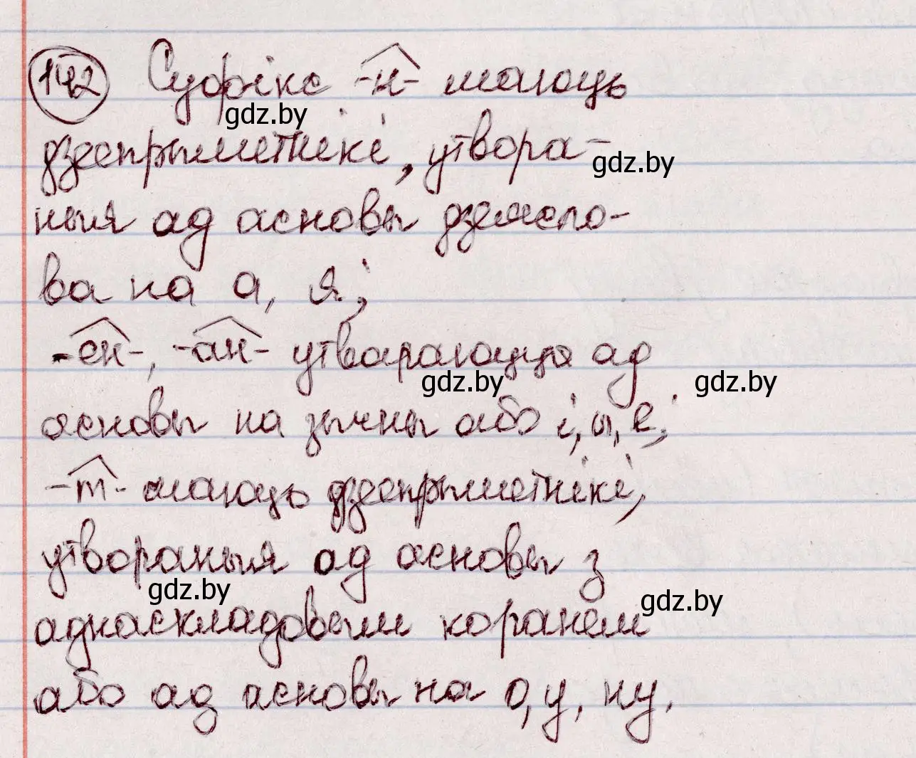 Решение номер 142 (страница 85) гдз по белорусскому языку 7 класс Валочка, Зелянко, учебник