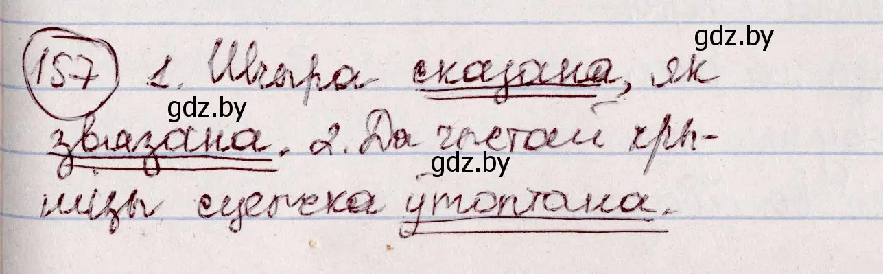 Решение номер 157 (страница 91) гдз по белорусскому языку 7 класс Валочка, Зелянко, учебник