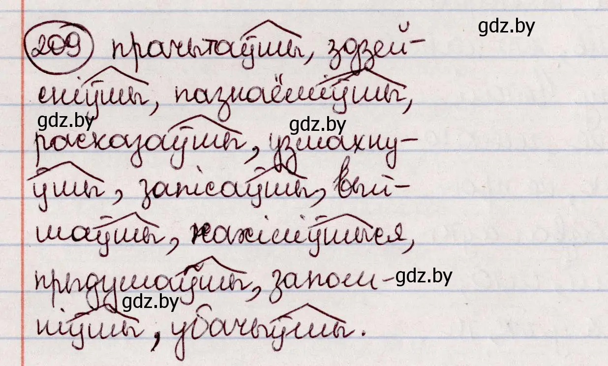 Решение номер 209 (страница 117) гдз по белорусскому языку 7 класс Валочка, Зелянко, учебник