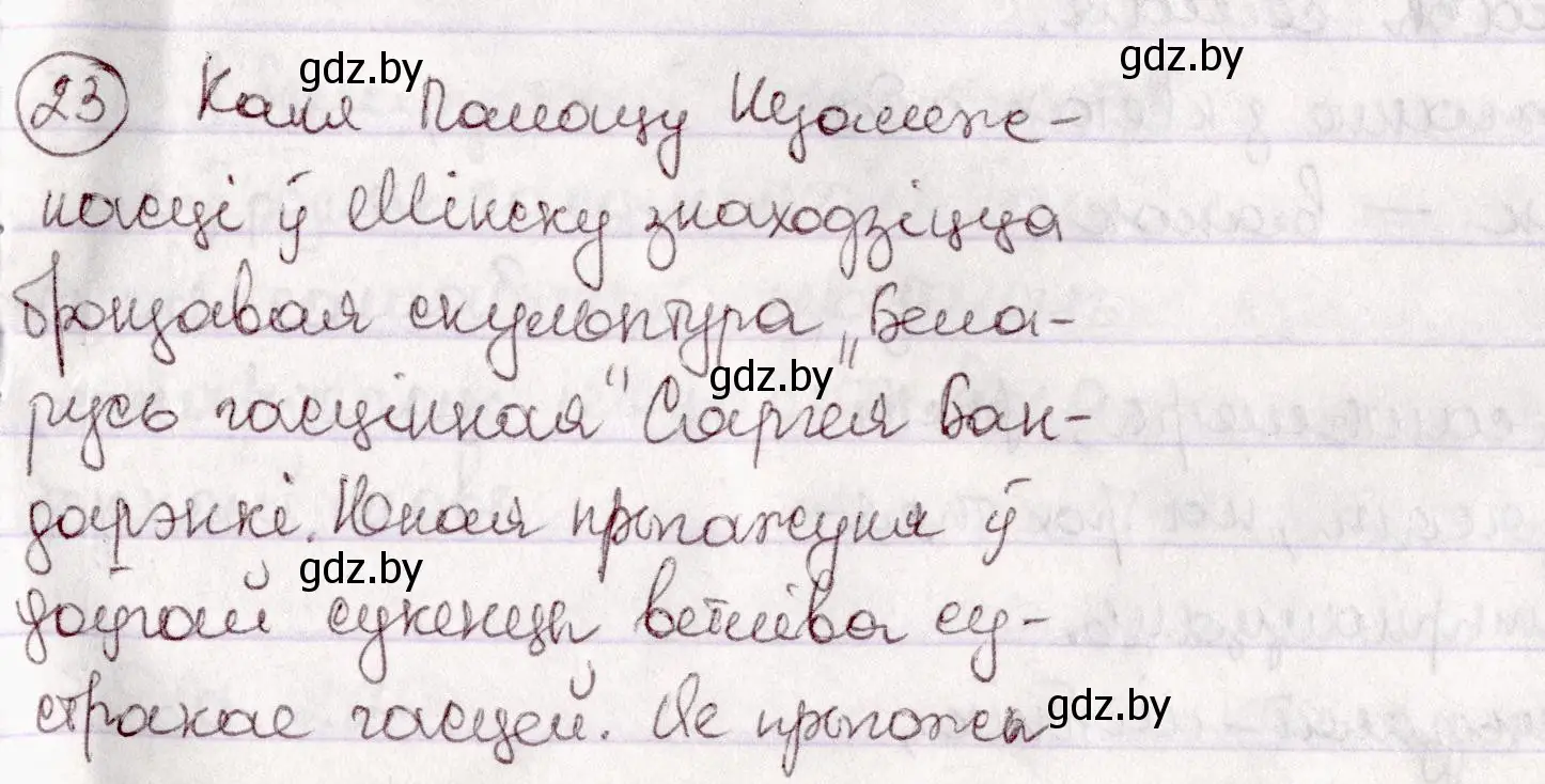 Решение номер 23 (страница 20) гдз по белорусскому языку 7 класс Валочка, Зелянко, учебник