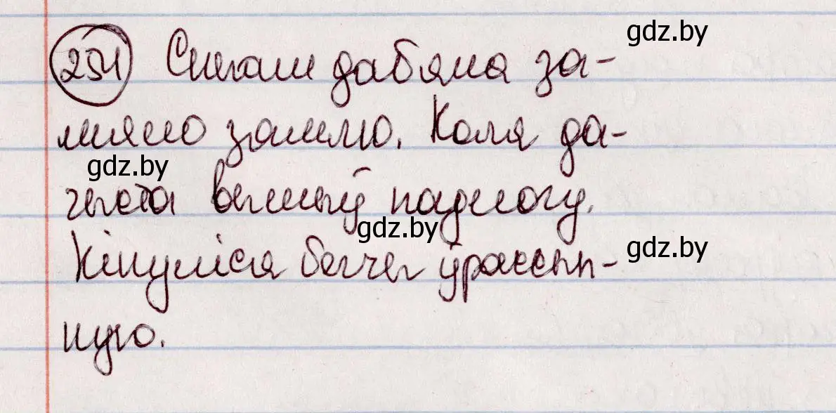 Решение номер 254 (страница 145) гдз по белорусскому языку 7 класс Валочка, Зелянко, учебник
