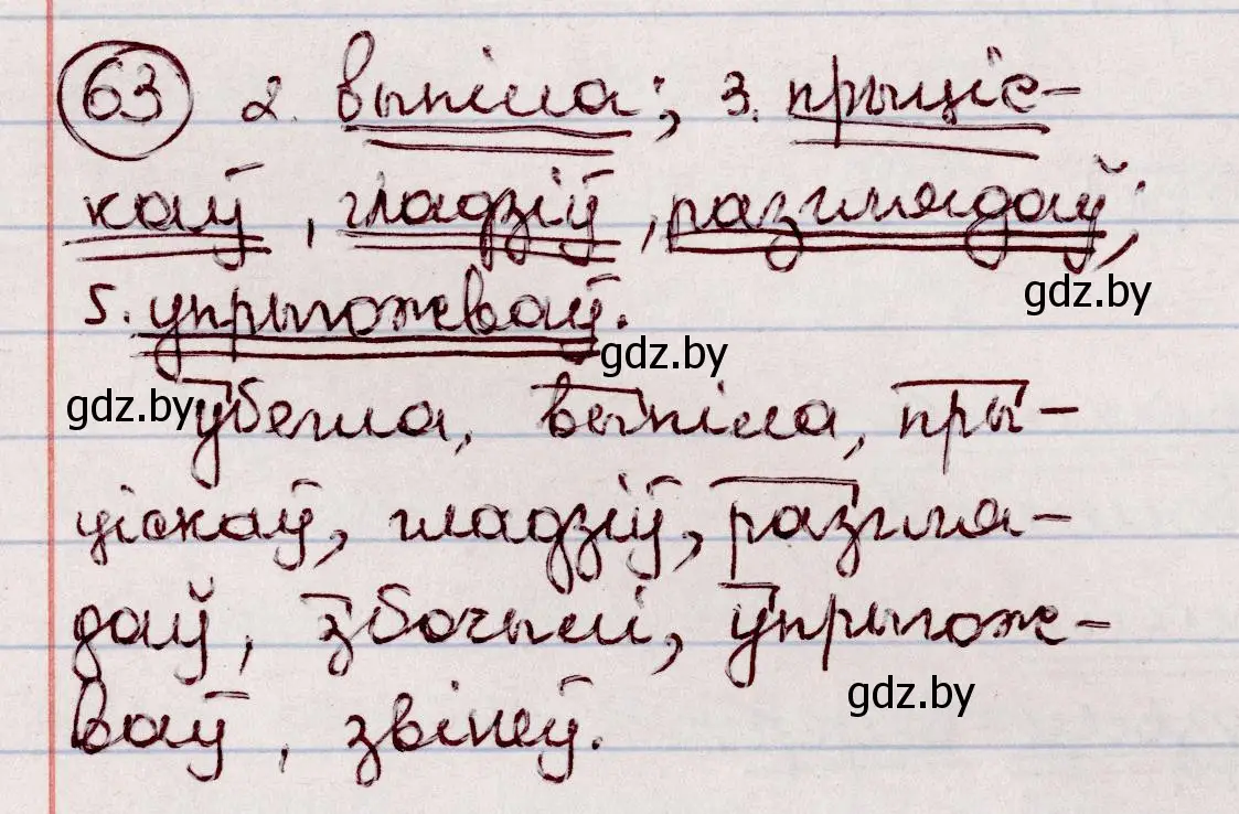 Решение номер 63 (страница 41) гдз по белорусскому языку 7 класс Валочка, Зелянко, учебник