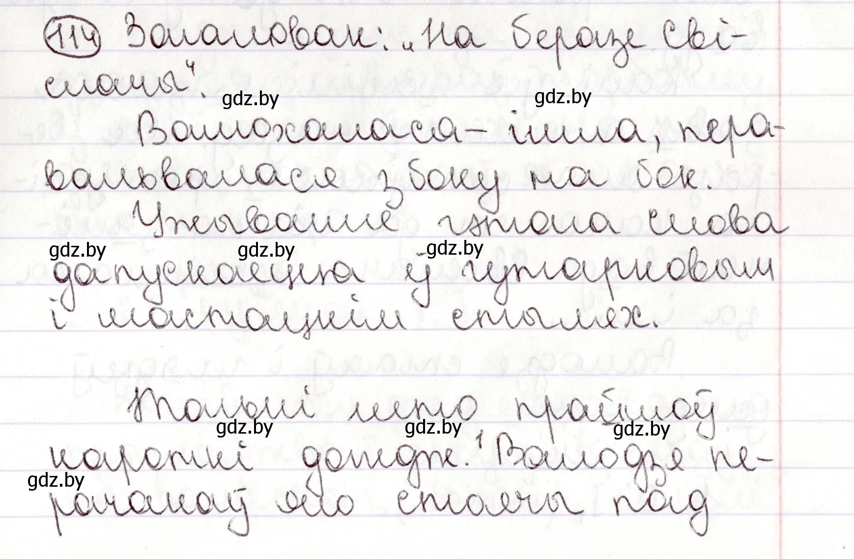 Решение номер 114 (страница 81) гдз по белорусскому языку 9 класс Валочка, Васюкович, учебник