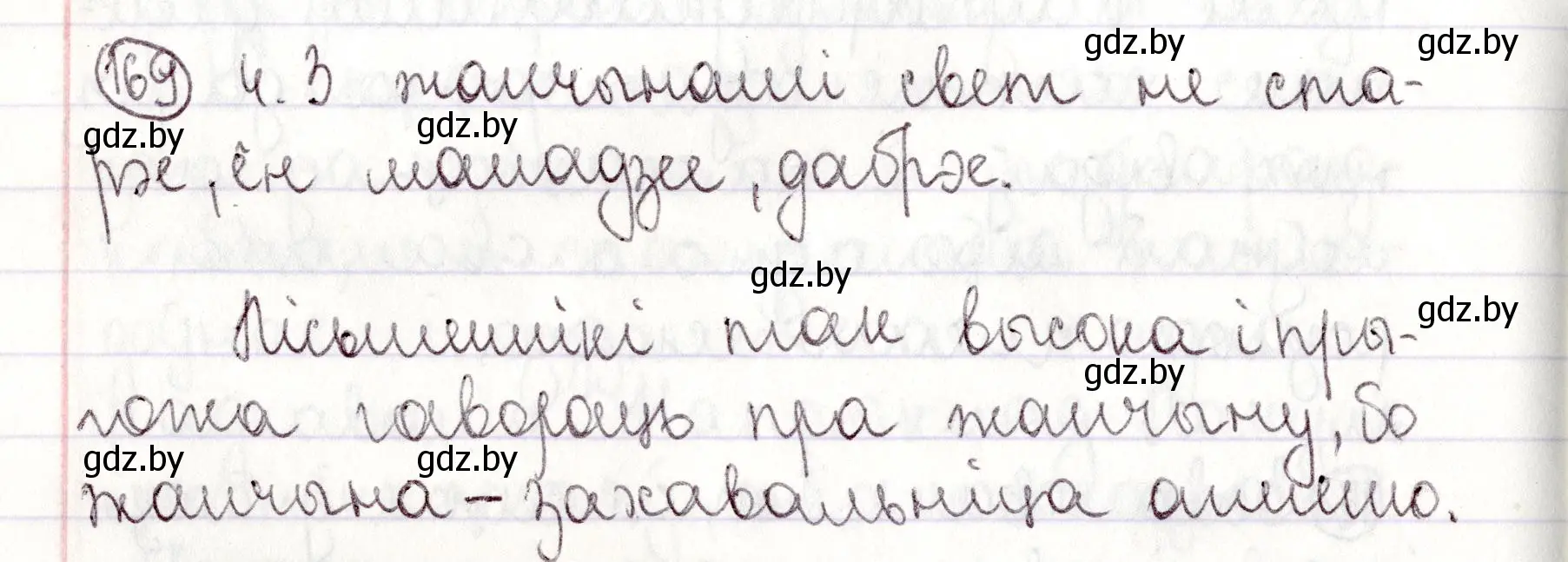 Решение номер 169 (страница 119) гдз по белорусскому языку 9 класс Валочка, Васюкович, учебник