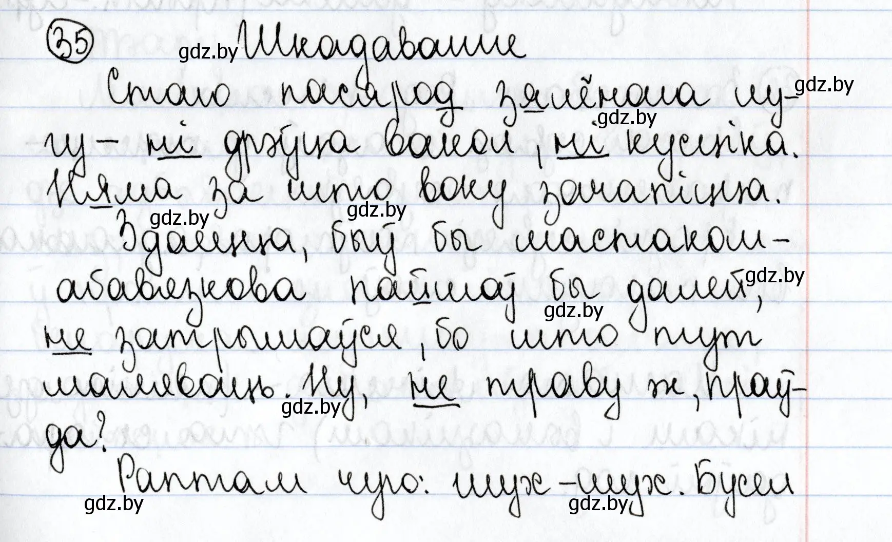 Решение номер 35 (страница 24) гдз по белорусскому языку 9 класс Валочка, Васюкович, учебник