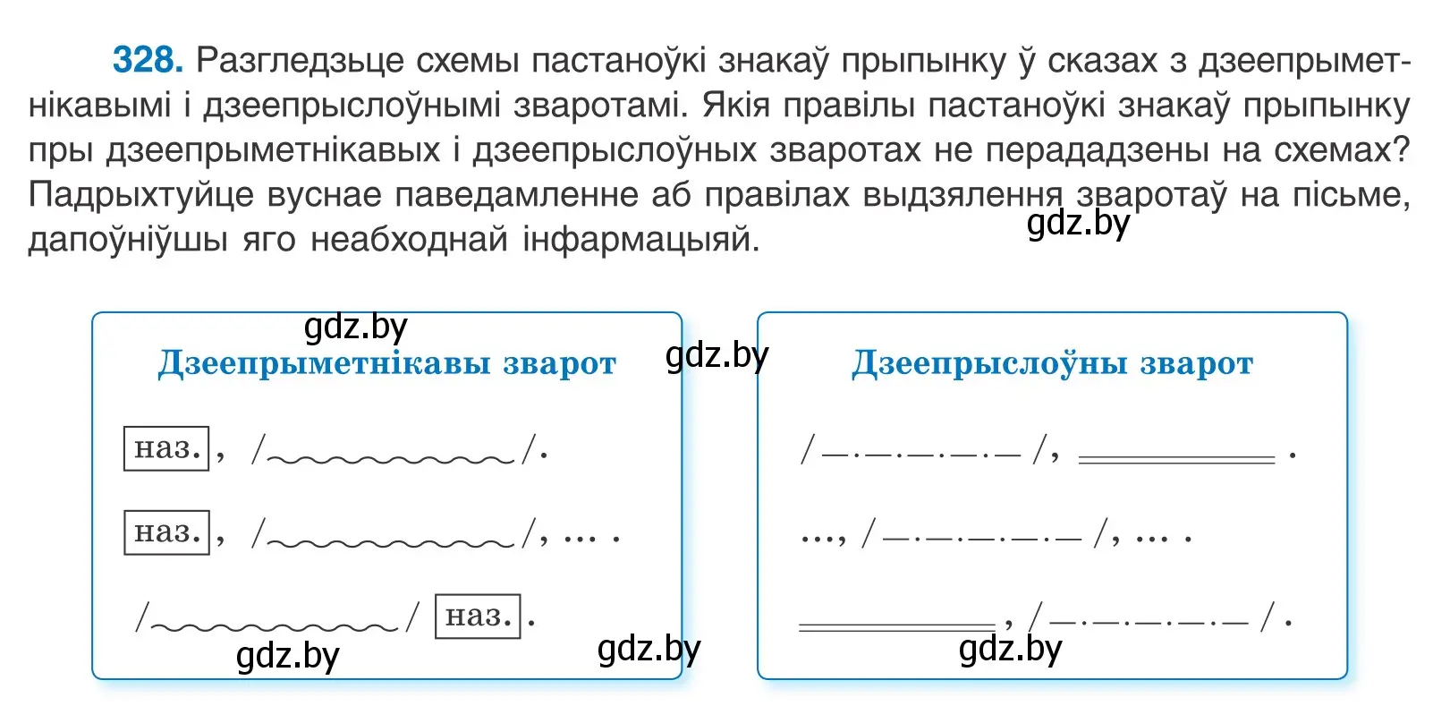 Условие номер 328 (страница 200) гдз по белорусскому языку 10 класс Валочка, Васюкович, учебник