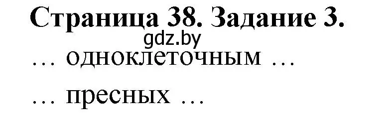 Решение номер 3 (страница 38) гдз по биологии 6 класс Лисов, Борщевская, рабочая тетрадь