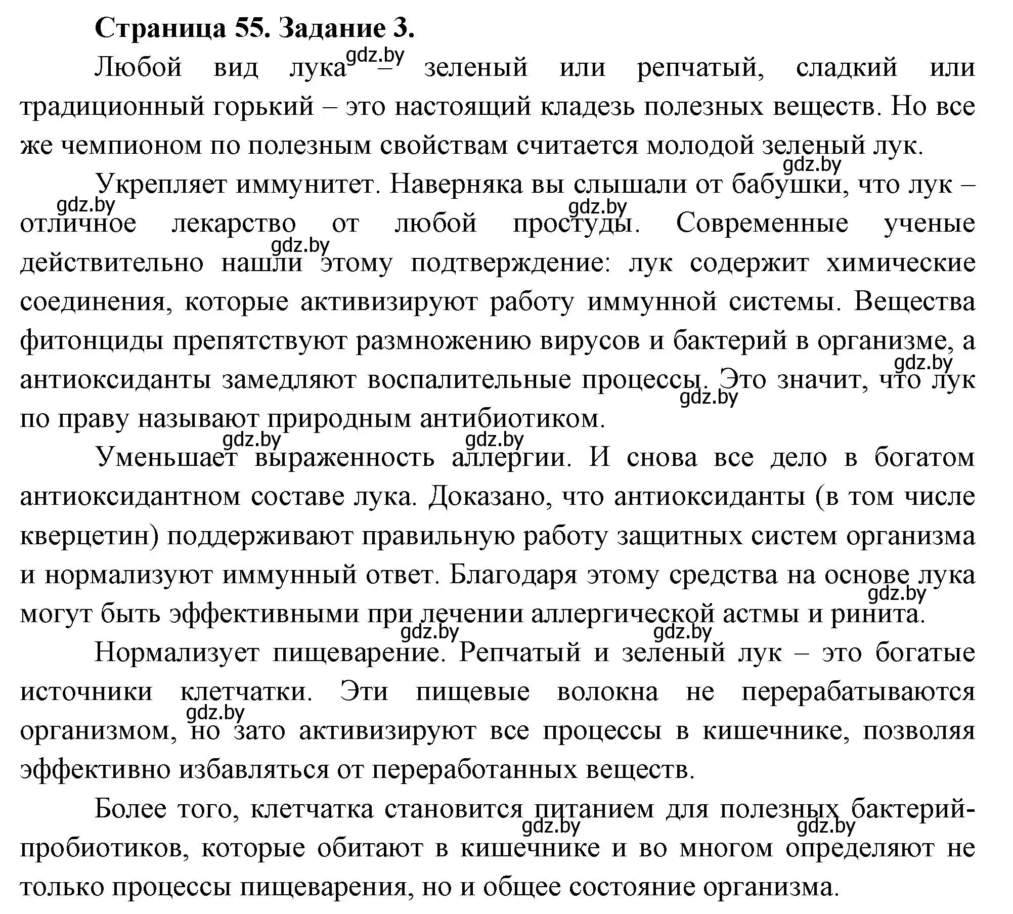 Решение номер 3 (страница 55) гдз по биологии 6 класс Лисов, Борщевская, рабочая тетрадь