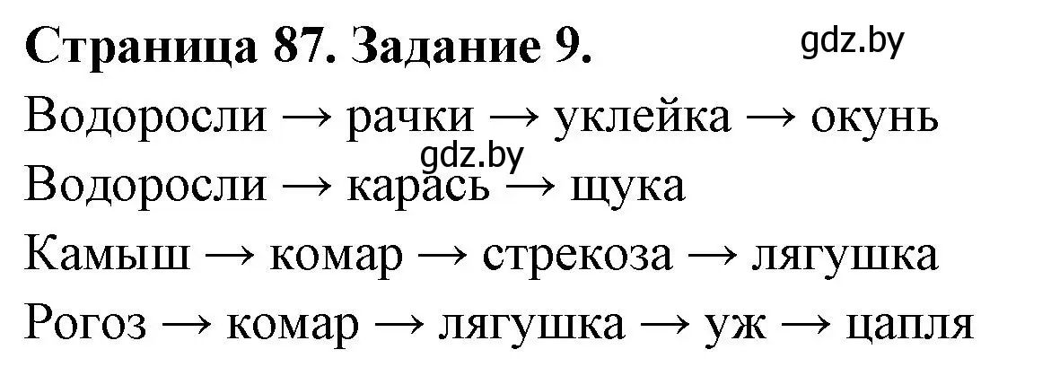 Решение номер 9 (страница 87) гдз по биологии 6 класс Лисов, Борщевская, рабочая тетрадь