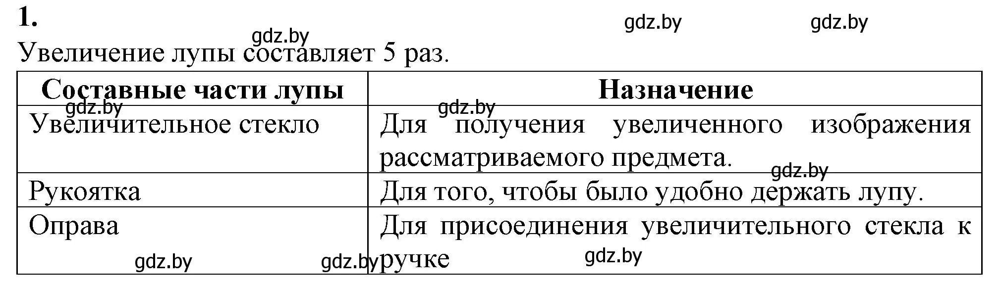 Решение номер 1 (страница 4) гдз по биологии 6 класс Лисов, Борщевская, тетрадь для лабораторных и практических работ