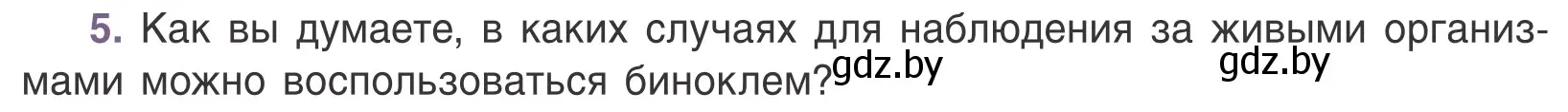 Условие номер 5 (страница 20) гдз по биологии 6 класс Лисов, учебник