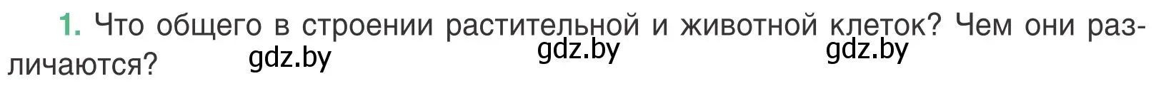 Условие номер 1 (страница 29) гдз по биологии 6 класс Лисов, учебник