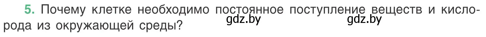 Условие номер 5 (страница 32) гдз по биологии 6 класс Лисов, учебник