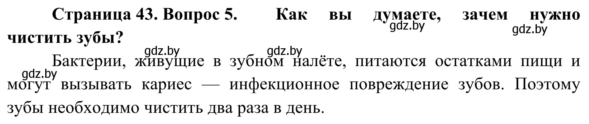 Решение номер 5 (страница 43) гдз по биологии 6 класс Лисов, учебник