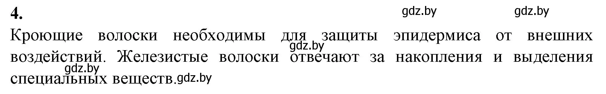 Решение номер 4 (страница 17) гдз по биологии 7 класс Лисов, тетрадь для лабораторных и практических работ