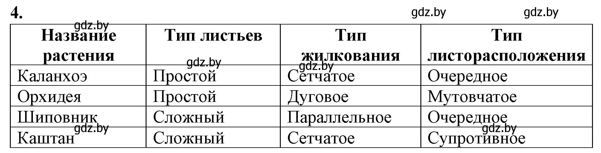 Решение номер 4 (страница 36) гдз по биологии 7 класс Лисов, тетрадь для лабораторных и практических работ