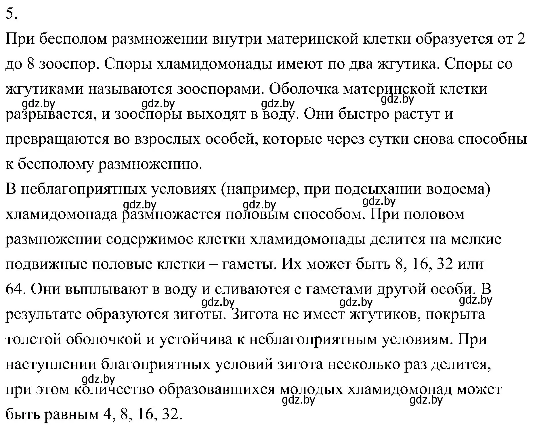 Решение номер 5 (страница 41) гдз по биологии 7 класс Лисов, учебник