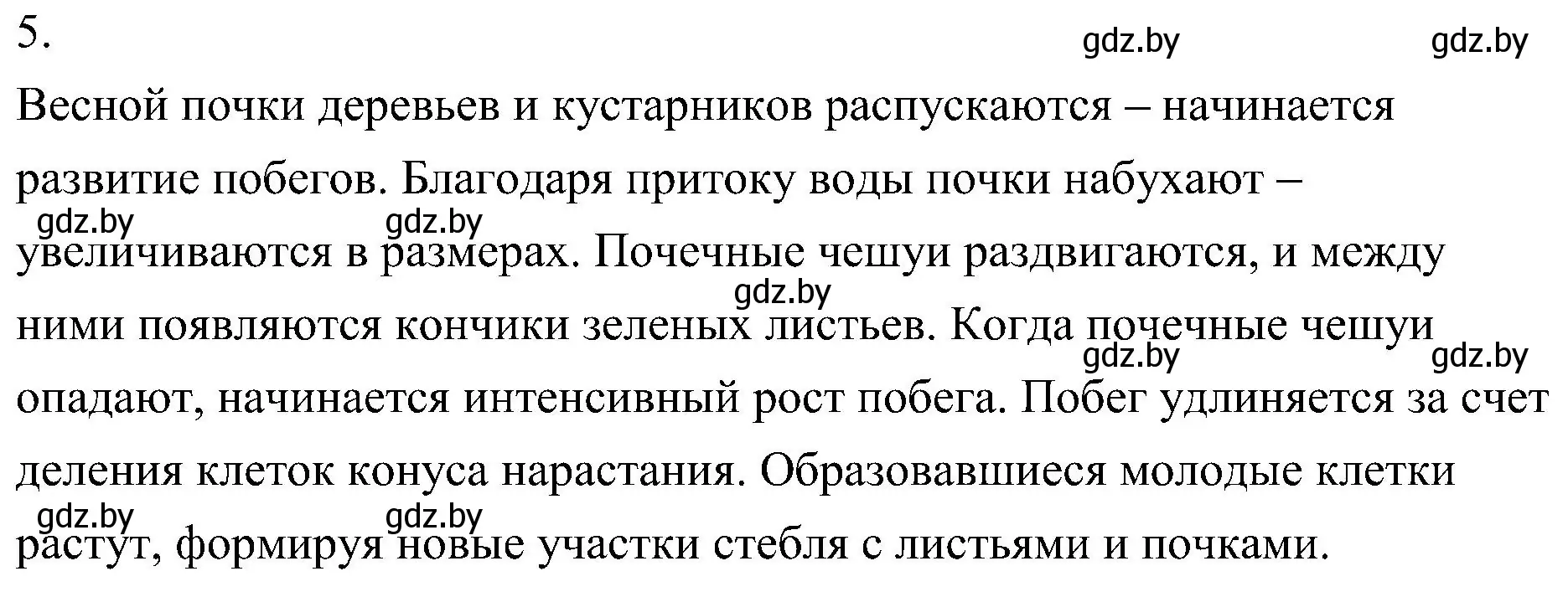 Решение номер 5 (страница 137) гдз по биологии 7 класс Лисов, учебник