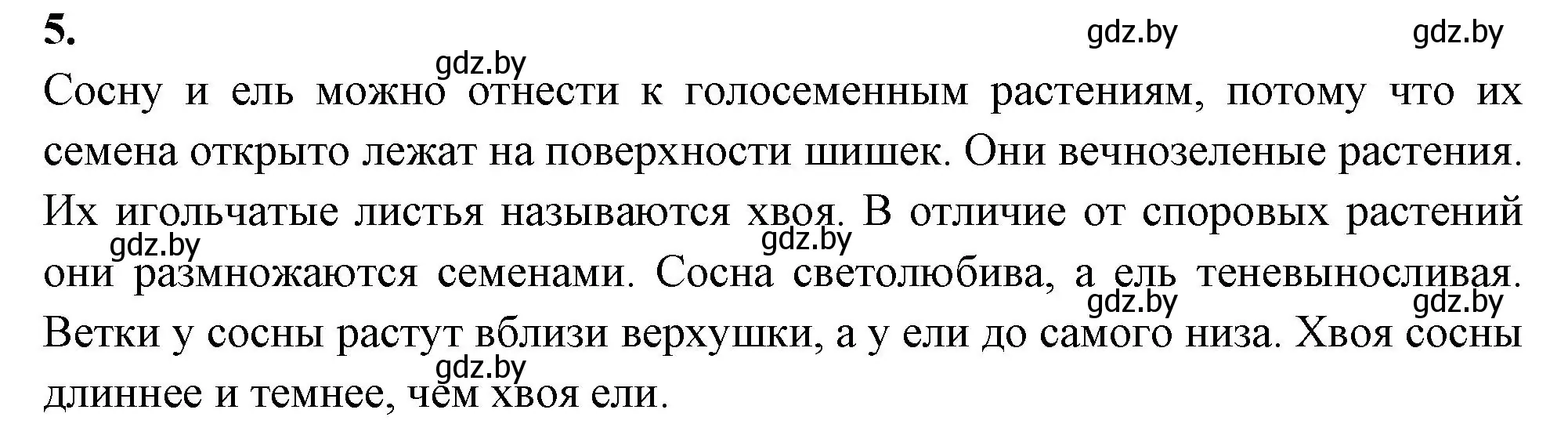 Решение номер 5 (страница 20) гдз по биологии 7 класс Рогожников, тетрадь для экскурсий, лабораторных и практических работ