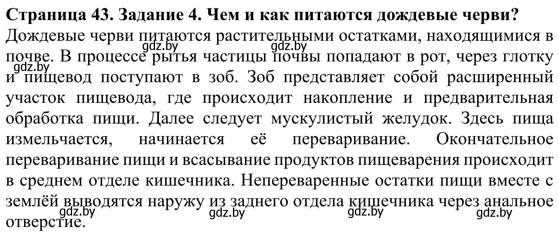 Решение номер 4 (страница 43) гдз по биологии 8 класс Бедарик, Бедарик, учебник