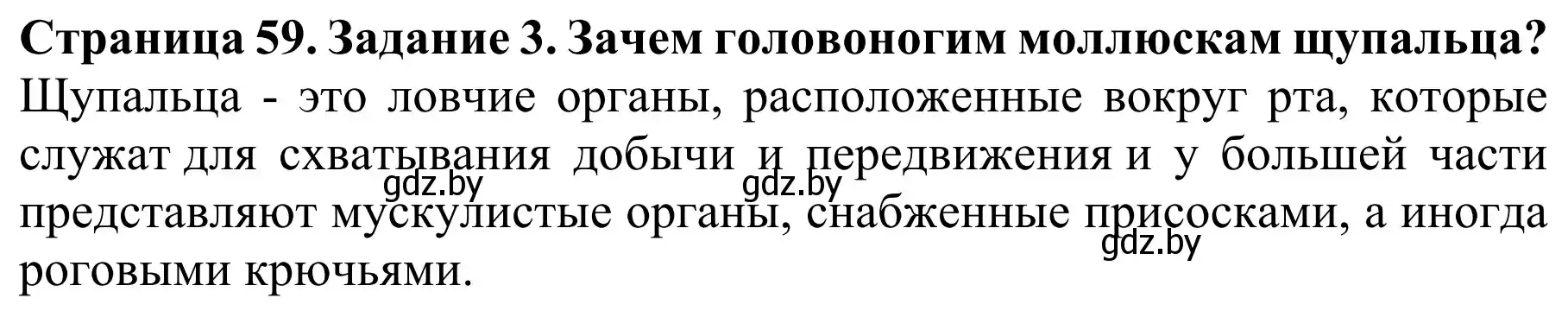 Решение номер 3 (страница 59) гдз по биологии 8 класс Бедарик, Бедарик, учебник