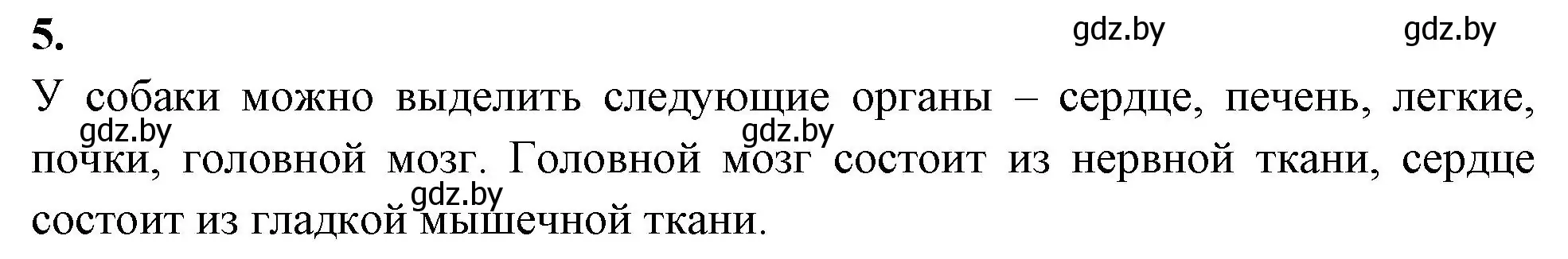 Решение номер 5 (страница 4) гдз по биологии 8 класс Лисов, рабочая тетрадь