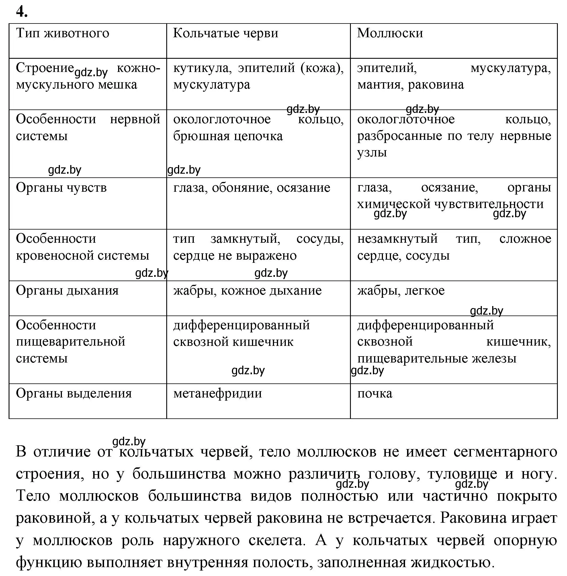 Решение номер 4 (страница 32) гдз по биологии 8 класс Лисов, рабочая тетрадь