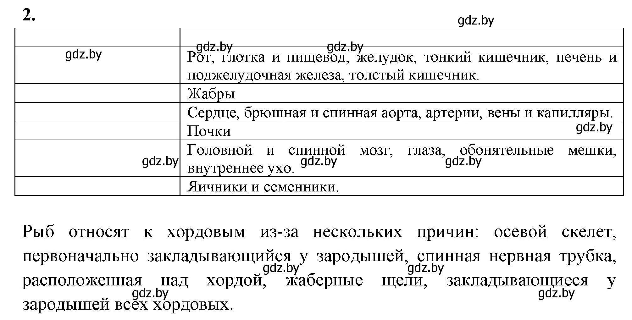 Решение номер 2 (страница 65) гдз по биологии 8 класс Лисов, рабочая тетрадь