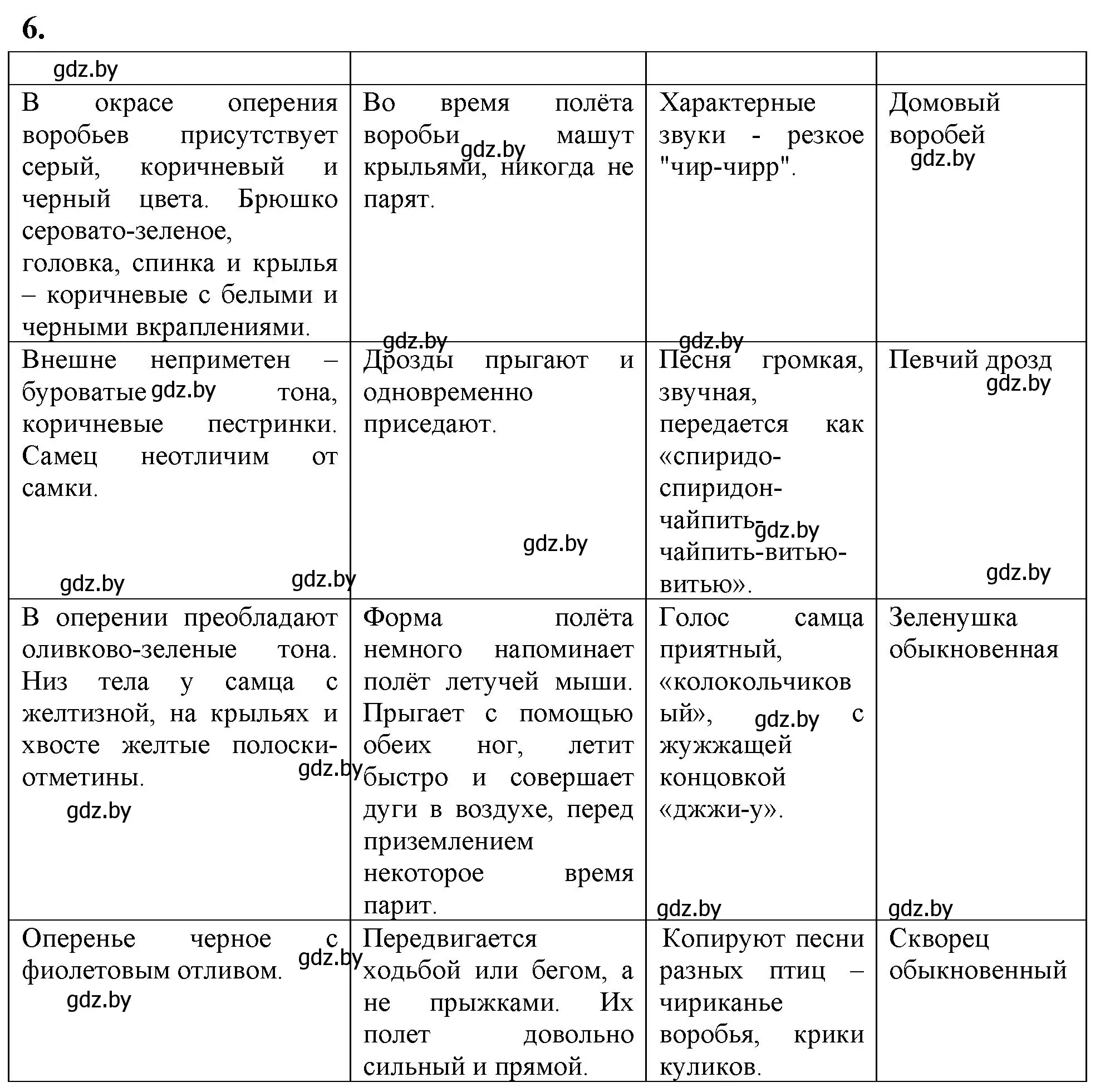 Решение номер 6 (страница 23) гдз по биологии 8 класс Рогожников, тетрадь для экскурсий, лабораторных и практических работ