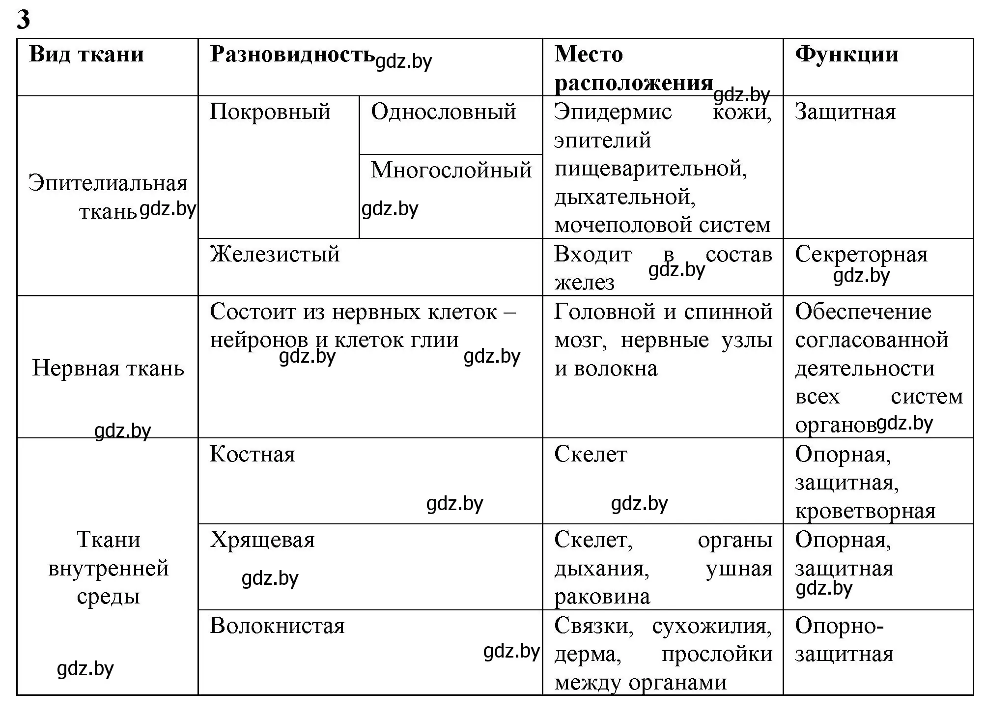 Решение номер 3 (страница 8) гдз по биологии 9 класс Борисов, Антипенко, рабочая тетрадь