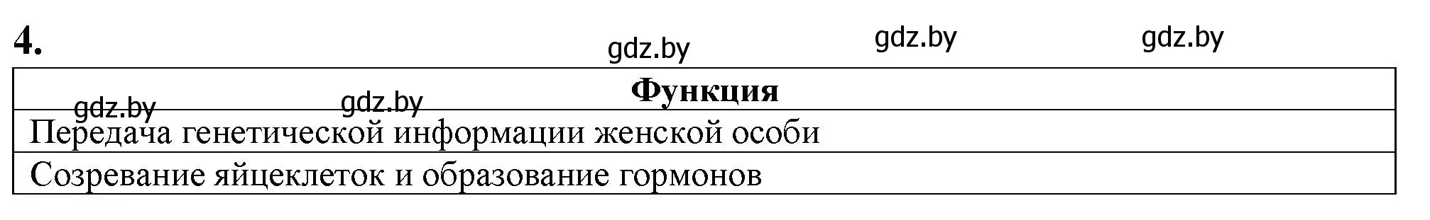 Решение номер 4 (страница 103) гдз по биологии 9 класс Борисов, Антипенко, рабочая тетрадь