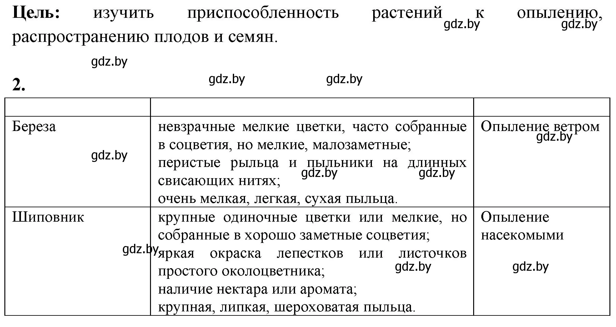 Решение номер 2 (страница 38) гдз по биологии 10 класс Хруцкая, тетрадь для лабораторных и практических работ