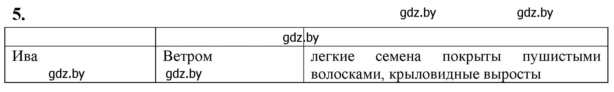 Решение номер 5 (страница 39) гдз по биологии 10 класс Хруцкая, тетрадь для лабораторных и практических работ