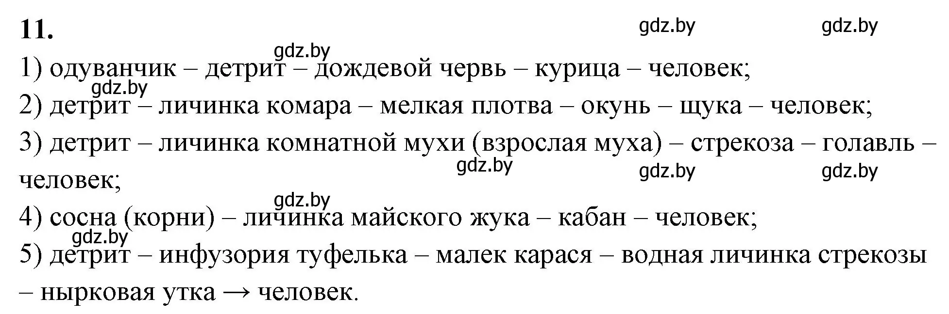 Решение номер 11 (страница 87) гдз по биологии 10 класс Хруцкая, тетрадь для лабораторных и практических работ