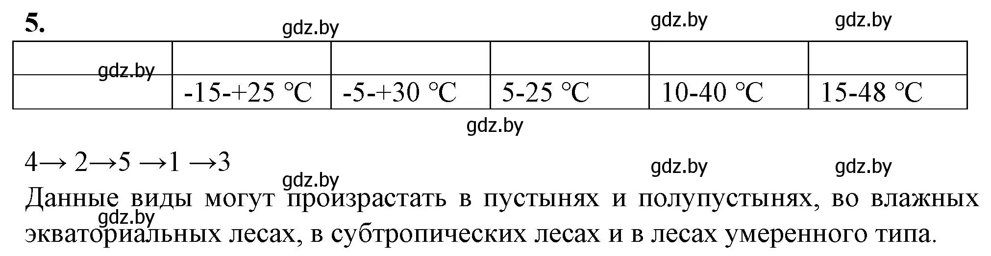 Решение номер 5 (страница 10) гдз по биологии 10 класс Маглыш, Кравченко, рабочая тетрадь