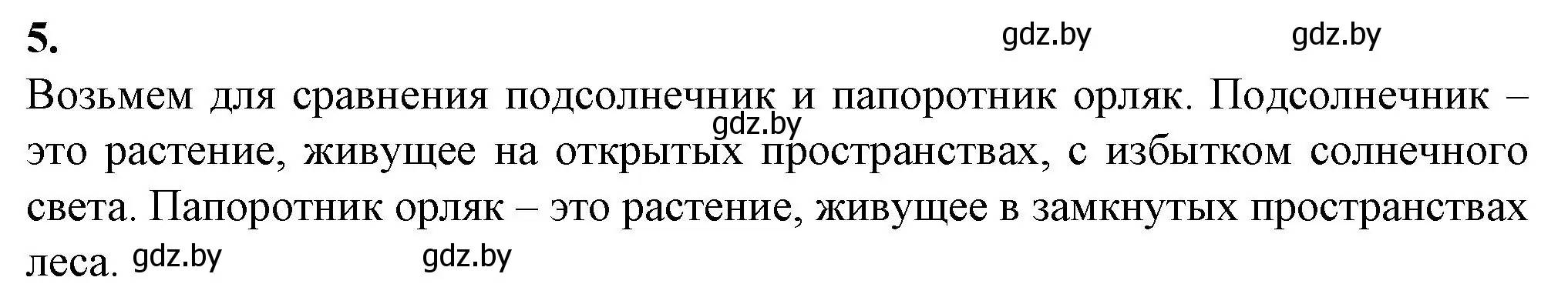 Решение номер 5 (страница 14) гдз по биологии 10 класс Маглыш, Кравченко, рабочая тетрадь