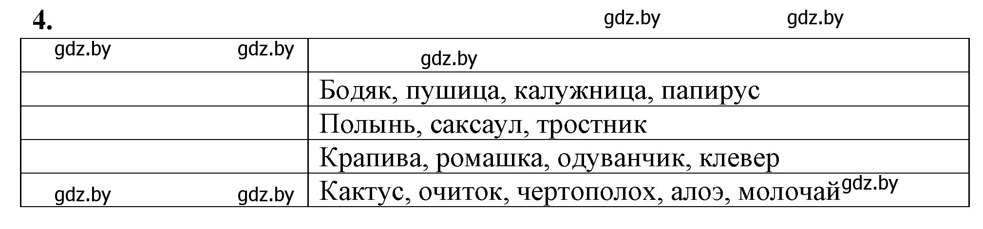 Решение номер 4 (страница 18) гдз по биологии 10 класс Маглыш, Кравченко, рабочая тетрадь