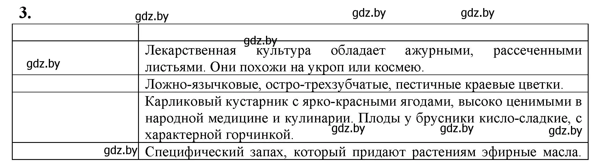 Решение номер 3 (страница 44) гдз по биологии 10 класс Маглыш, Кравченко, рабочая тетрадь